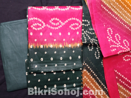 সুতি থ্রি পিস